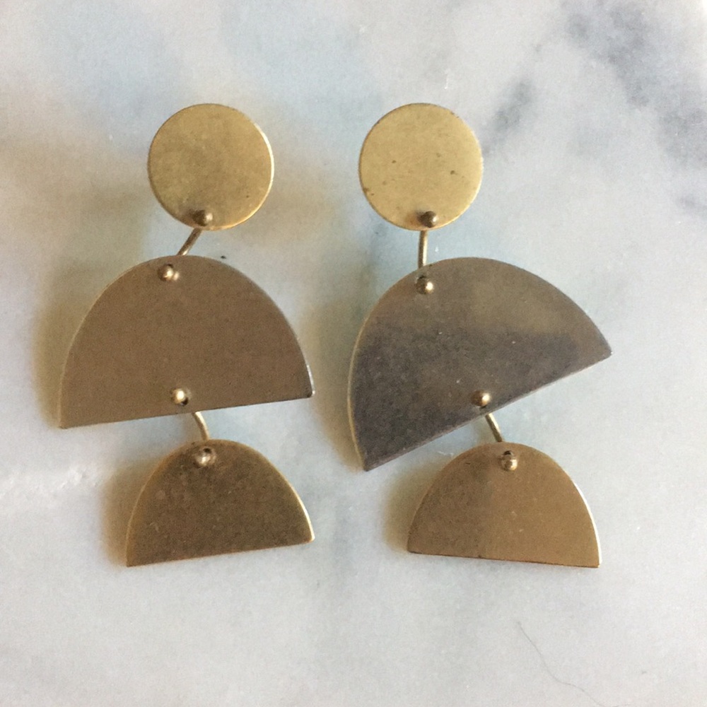 Geometric earrings from Madewell